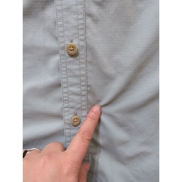 CC Filson Company Short Sleeve Button Up Shirt Men's Size Small Light Green - Picture 4 of 13